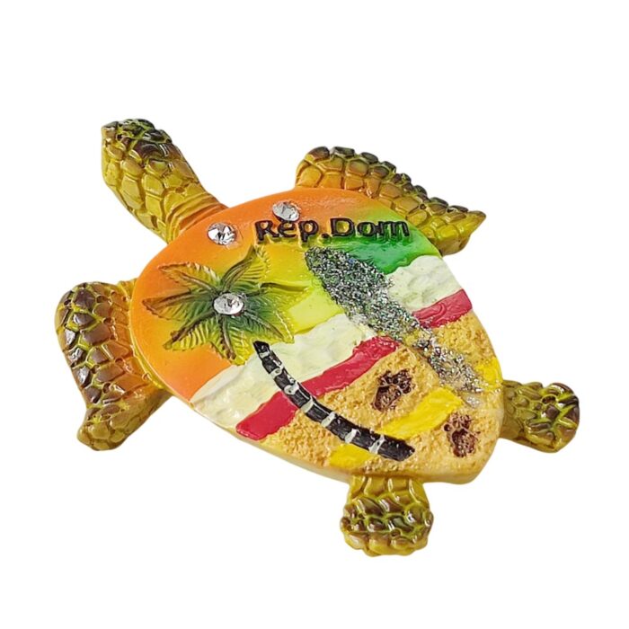 dominican republic turtle beach fridge magnet caribbean travel souvenir & tropical whiteboard decoration