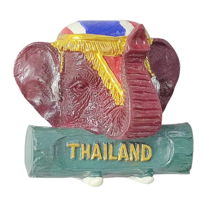 thailand elephant head fridge magnet cultural travel souvenir gift & exotic whiteboard decor