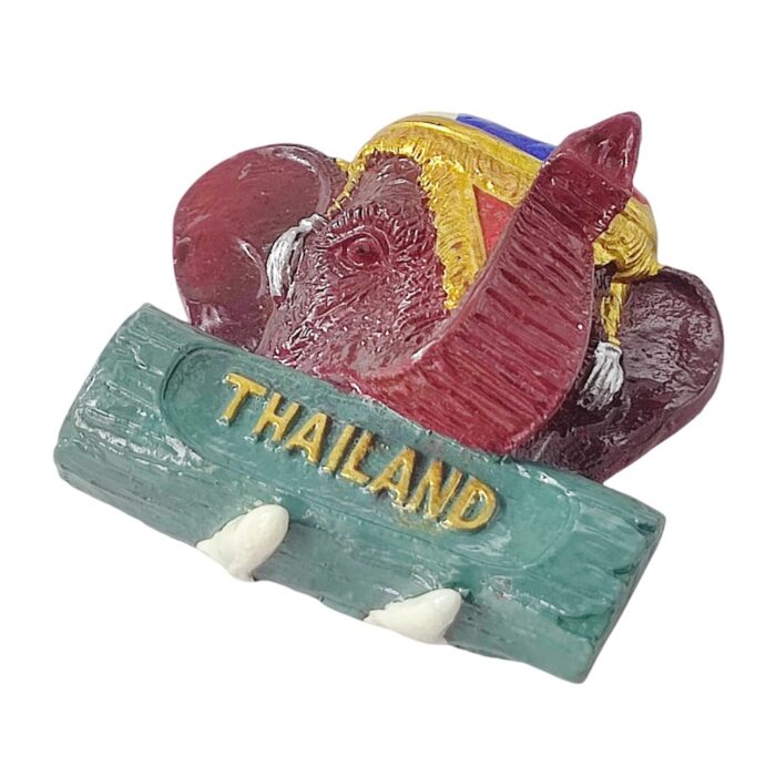 thailand elephant head fridge magnet cultural travel souvenir gift & exotic whiteboard decor