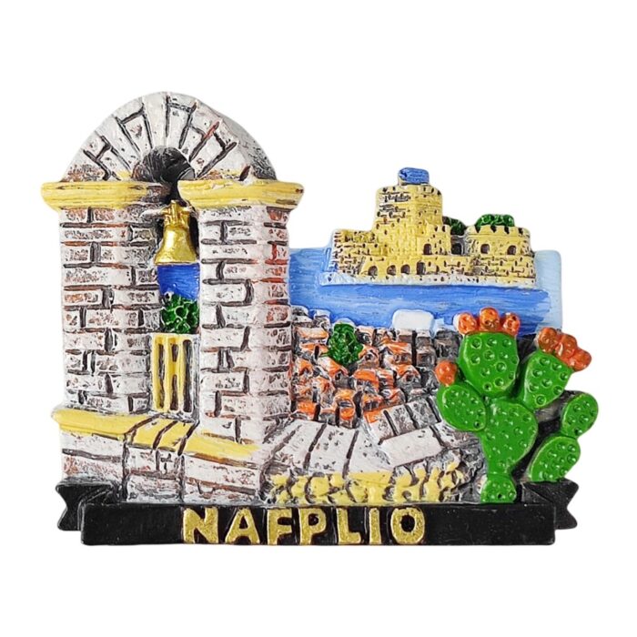 nafplio greece landmark fridge magnet historical travel souvenir & elegant whiteboard decor