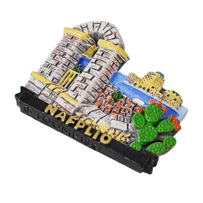 nafplio greece landmark fridge magnet historical travel souvenir & elegant whiteboard decor