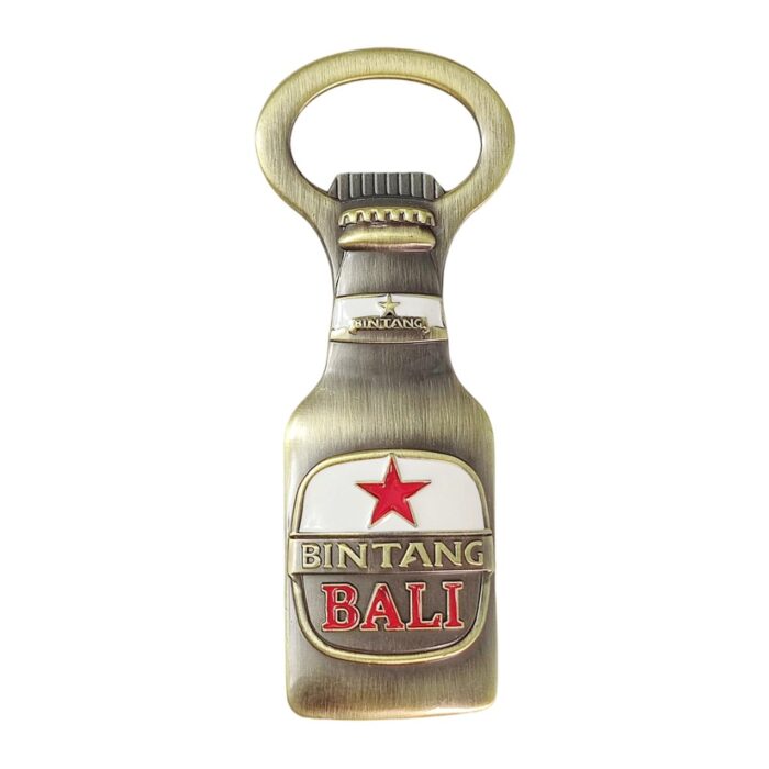 bali bintang beer bottle opener fridge magnet indonesia island travel souvenir & practical whiteboard decor