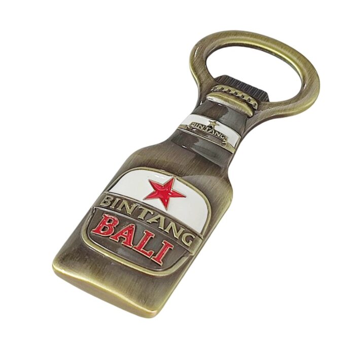 bali bintang beer bottle opener fridge magnet indonesia island travel souvenir & practical whiteboard decor