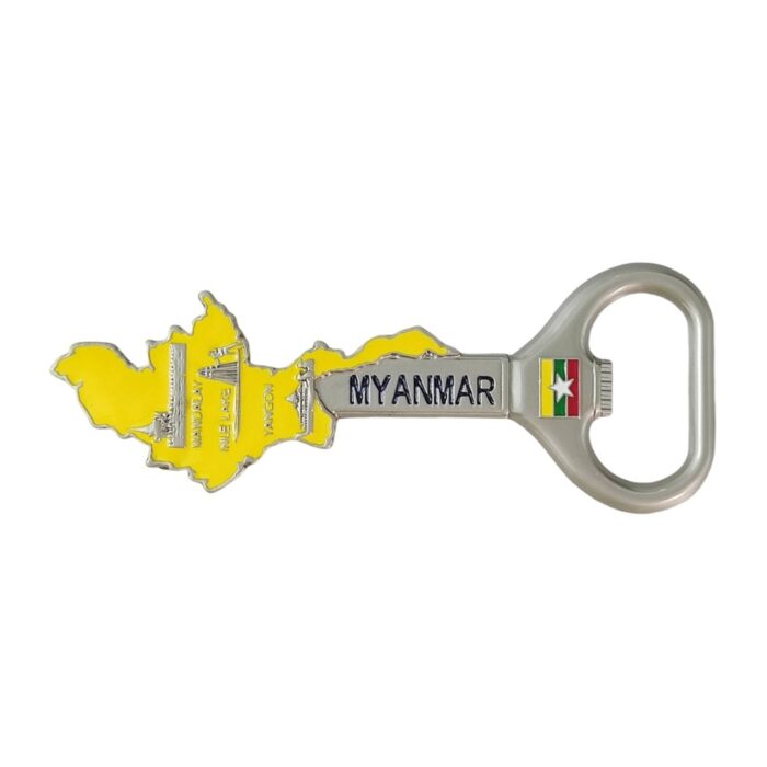 myanmar map shape bottle opener fridge magnet southeast asia travel souvenir & creative whiteboard decoration