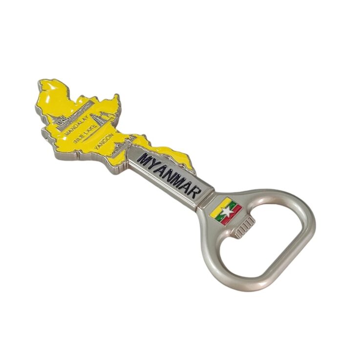 myanmar map shape bottle opener fridge magnet southeast asia travel souvenir & creative whiteboard decoration