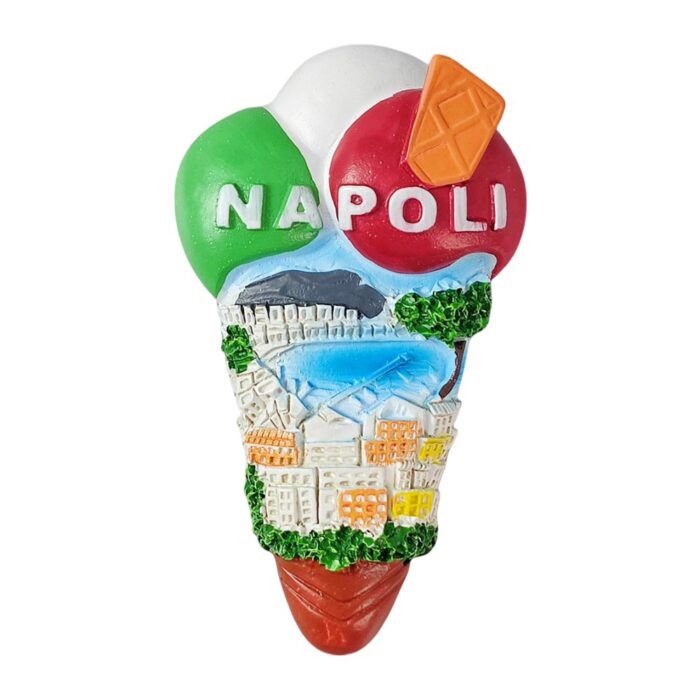 napoli gelato ice cream fridge magnet italy neapolitan travel souvenir & fun whiteboard accessory