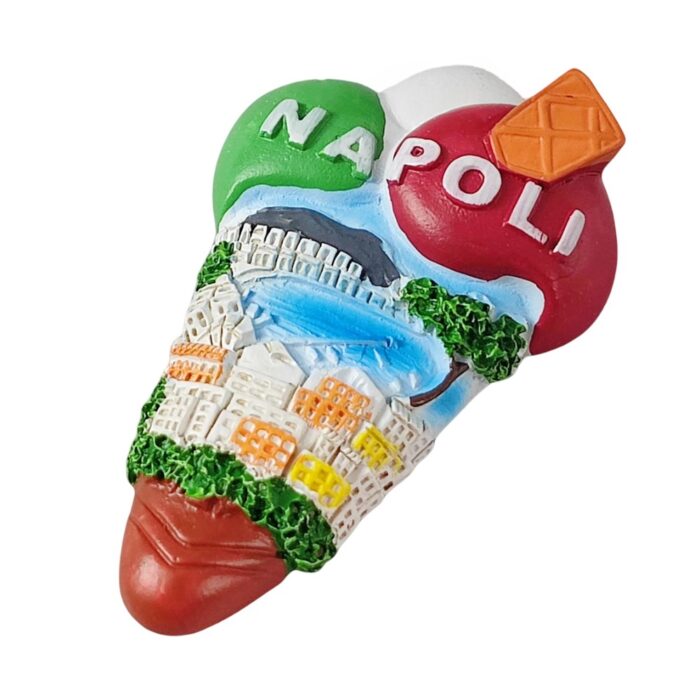 napoli gelato ice cream fridge magnet italy neapolitan travel souvenir & fun whiteboard accessory