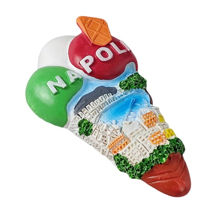 napoli gelato ice cream fridge magnet italy neapolitan travel souvenir & fun whiteboard accessory