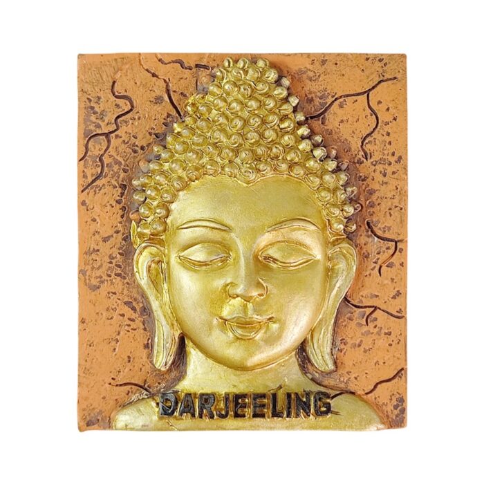 darjeeling buddha face india fridge magnet peaceful travel souvenir & zen whiteboard decor