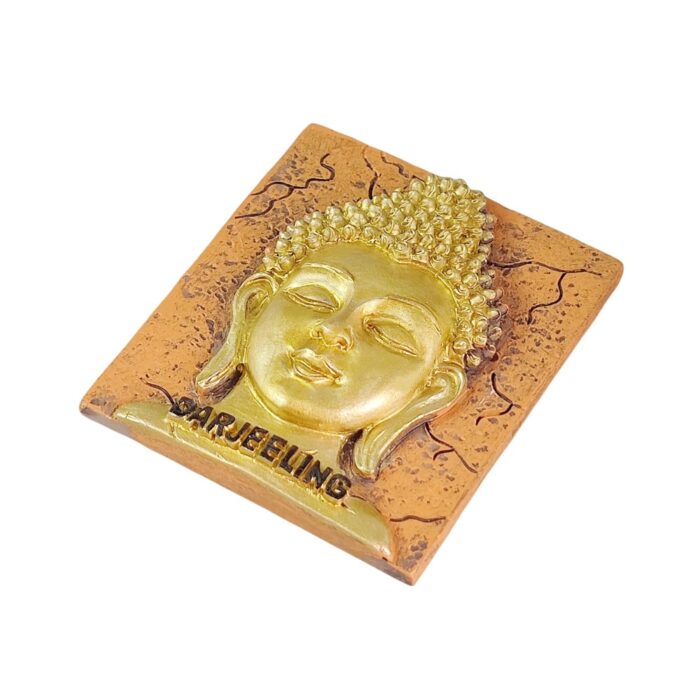 darjeeling buddha face india fridge magnet peaceful travel souvenir & zen whiteboard decor