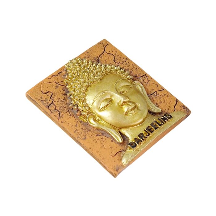 darjeeling buddha face india fridge magnet peaceful travel souvenir & zen whiteboard decor