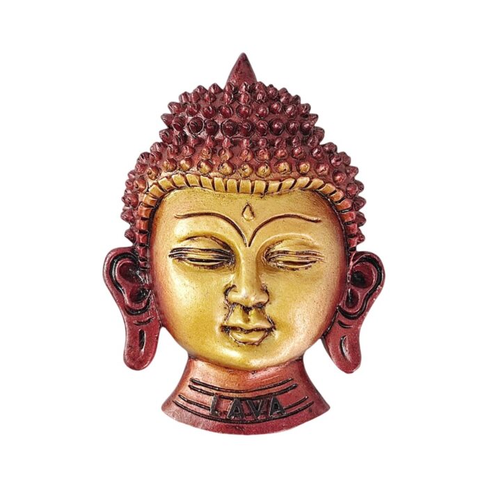 lava buddha face india fridge magnet asian travel souvenir & meditative whiteboard decoration