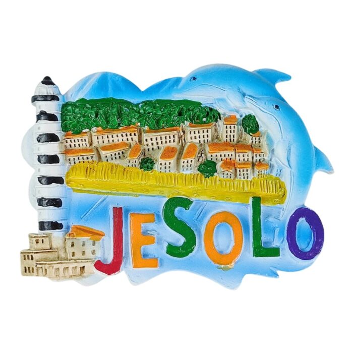 jesolo italy travel fridge magnet colorful city lighthouse souvenir gift & refrigerator decoration