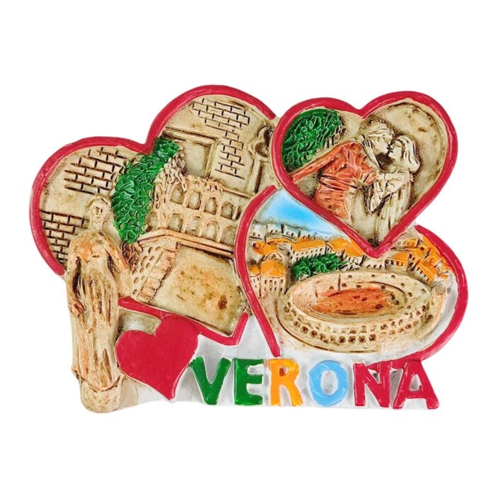 verona italy heart love style fridge magnet romantic landmark souvenir gift & whiteboard decor