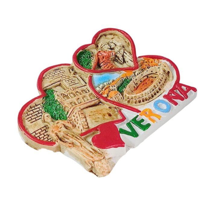 verona italy heart love style fridge magnet romantic landmark souvenir gift & whiteboard decor