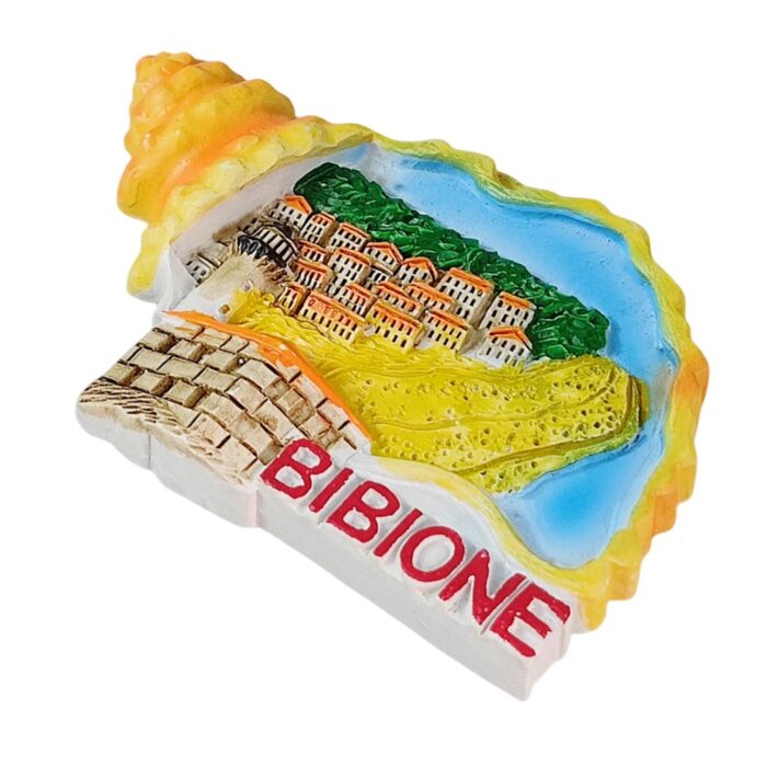 bibione italy beach shell shaped fridge magnet coastal travel souvenir gift & memo board decor