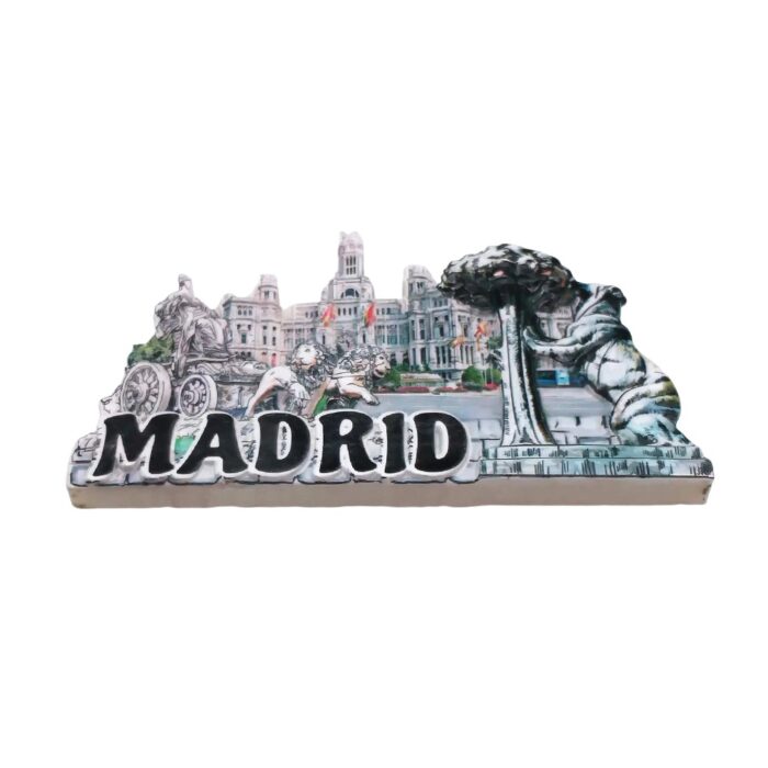 madrid spain fridge magnet classic cityscape scene souvenir for elegant refrigerator display