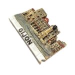 gijón spain fridge magnet – historic town square souvenir & northern spain travel memento