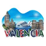 valencia spain fridge magnet city of arts landmark travel souvenir & modern fridge decor