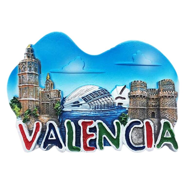 valencia spain fridge magnet city of arts landmark travel souvenir & modern fridge decor