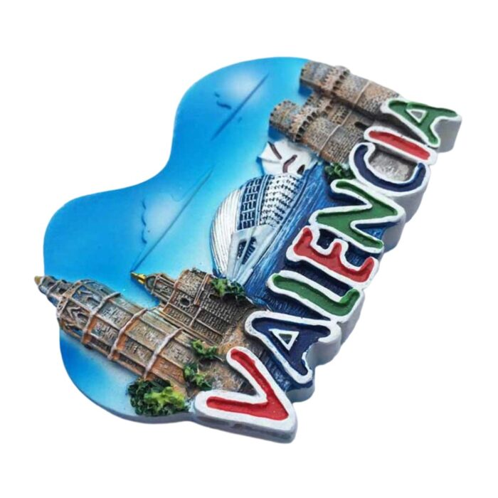 valencia spain fridge magnet city of arts landmark travel souvenir & modern fridge decor