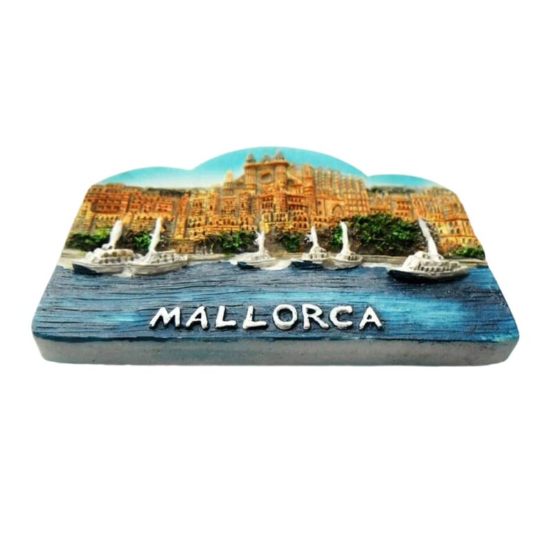 mallorca spain fridge magnet – seaside cathedral view souvenir & mediterranean coastal decor