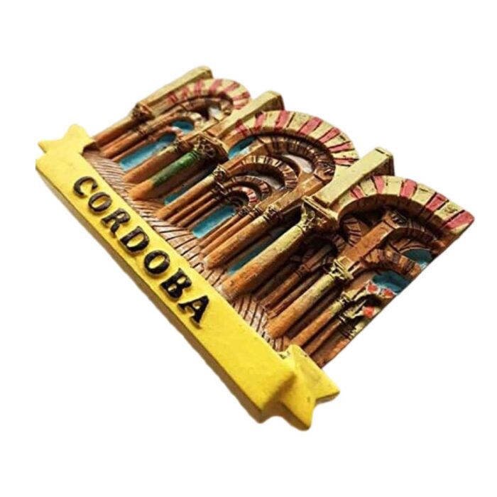 cordoba spain fridge magnet – mezquita mosque arch design travel keepsake & moorish heritage gift