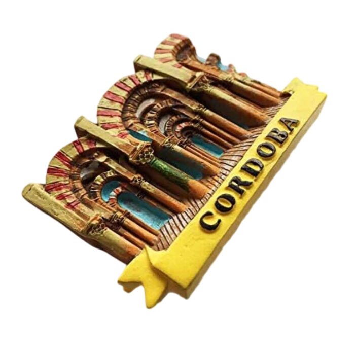 cordoba spain fridge magnet – mezquita mosque arch design travel keepsake & moorish heritage gift