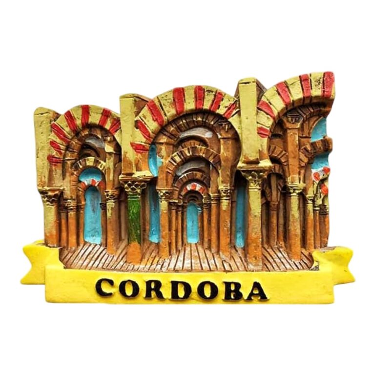 cordoba spain fridge magnet – mezquita mosque arch design travel keepsake & moorish heritage gift