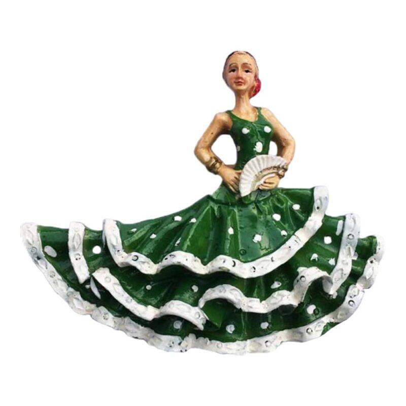 spain flamenco dancer fridge magnet – traditional cultural souvenir & colorful andalusian decor