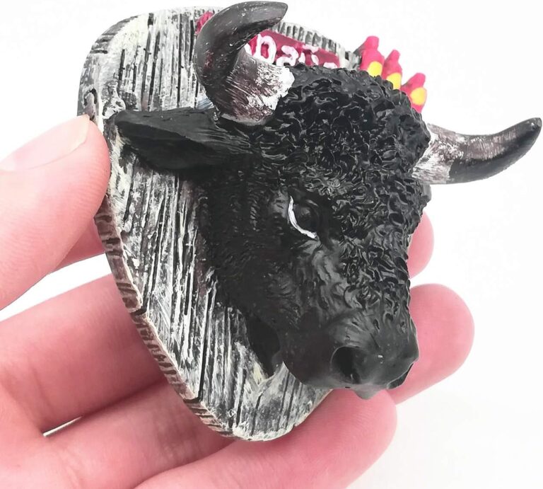 españa bull head fridge magnet classic spanish souvenir & rustic kitchen wall decor