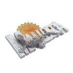 mallorca spain fridge magnet gecko & sunshine island souvenir for tropical fridge or office use