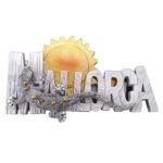 mallorca spain fridge magnet gecko & sunshine island souvenir for tropical fridge or office use