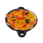 valencia spain paella dish fridge magnet – traditional spanish cuisine design, fun food lover's travel souvenir