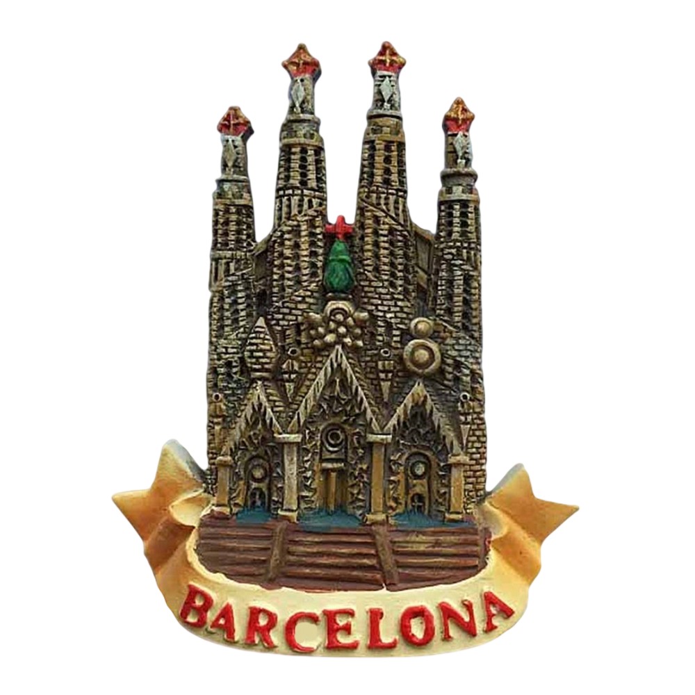 barcelona sagrada familia fridge magnet – spain architectural souvenir gift & kitchen decoration