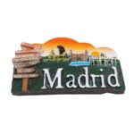 madrid spain fridge magnet sunset capital landmarks souvenir for travel memory & wall decor