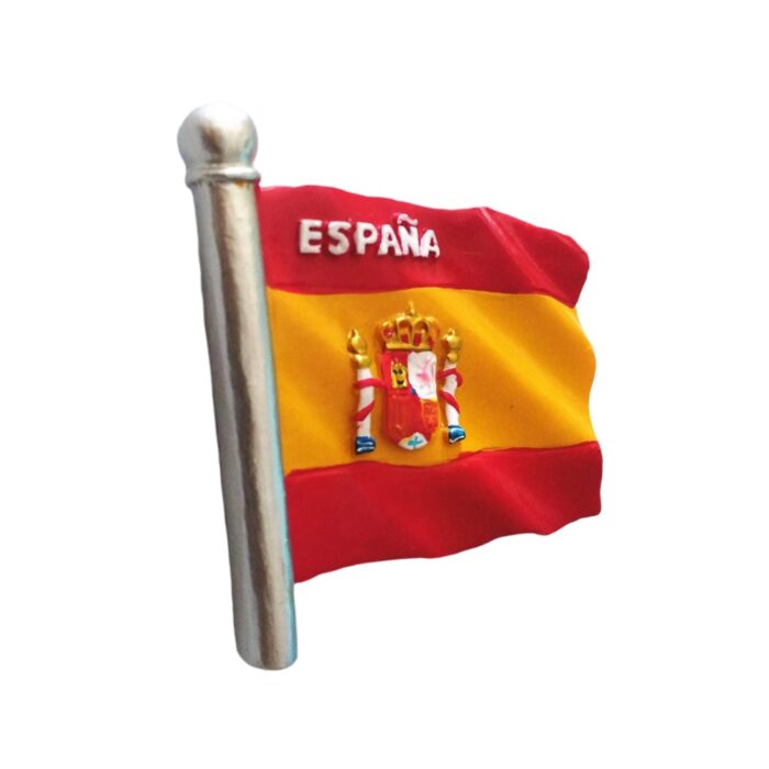 spain flag fridge magnet national emblem collector’s souvenir for patriotic decor & office display