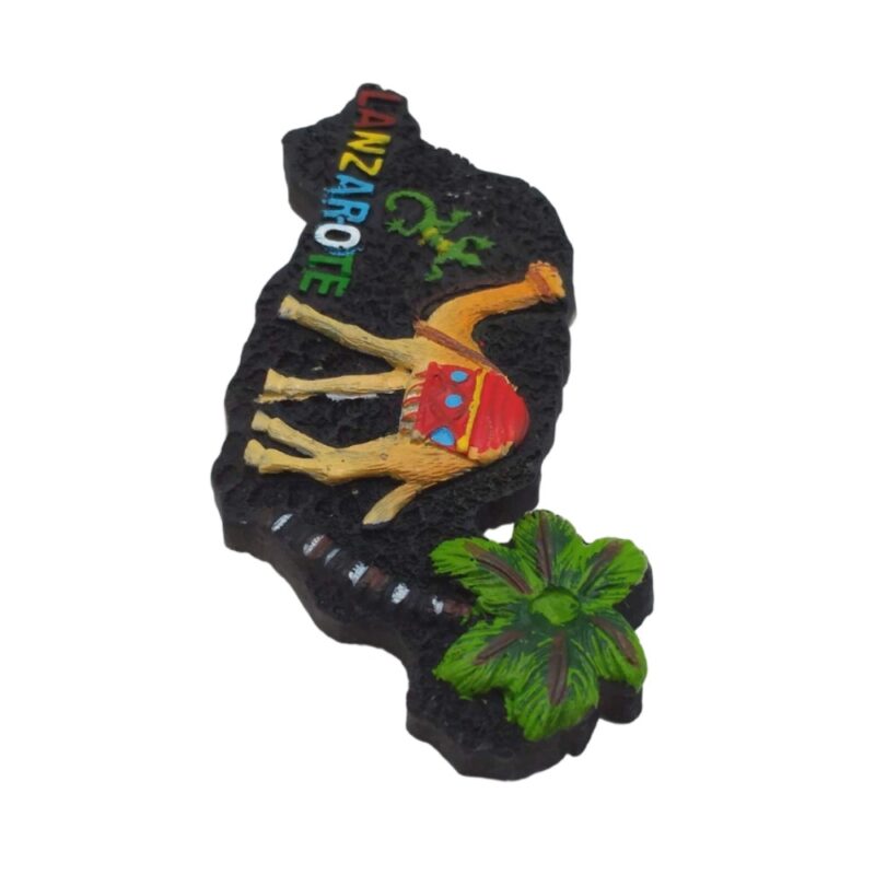 lanzarote spain fridge magnet island camel shape souvenir for desert adventure & whiteboard display