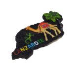 lanzarote spain fridge magnet island camel shape souvenir for desert adventure & whiteboard display