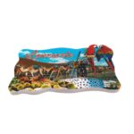 lanzarote spain fridge magnet camel safari & tropical parrot scene travel gift for magnetic boards