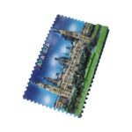 zaragoza spain fridge magnet – basilica del pilar night scene, landmark travel gift & collector's decor piece