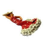 tenerife spain flamenco dancer fridge magnet – traditional red dress souvenir & andalusian culture decor