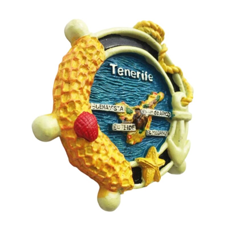 tenerife island spain fridge magnet nautical map style travel keepsake & magnetic home accent