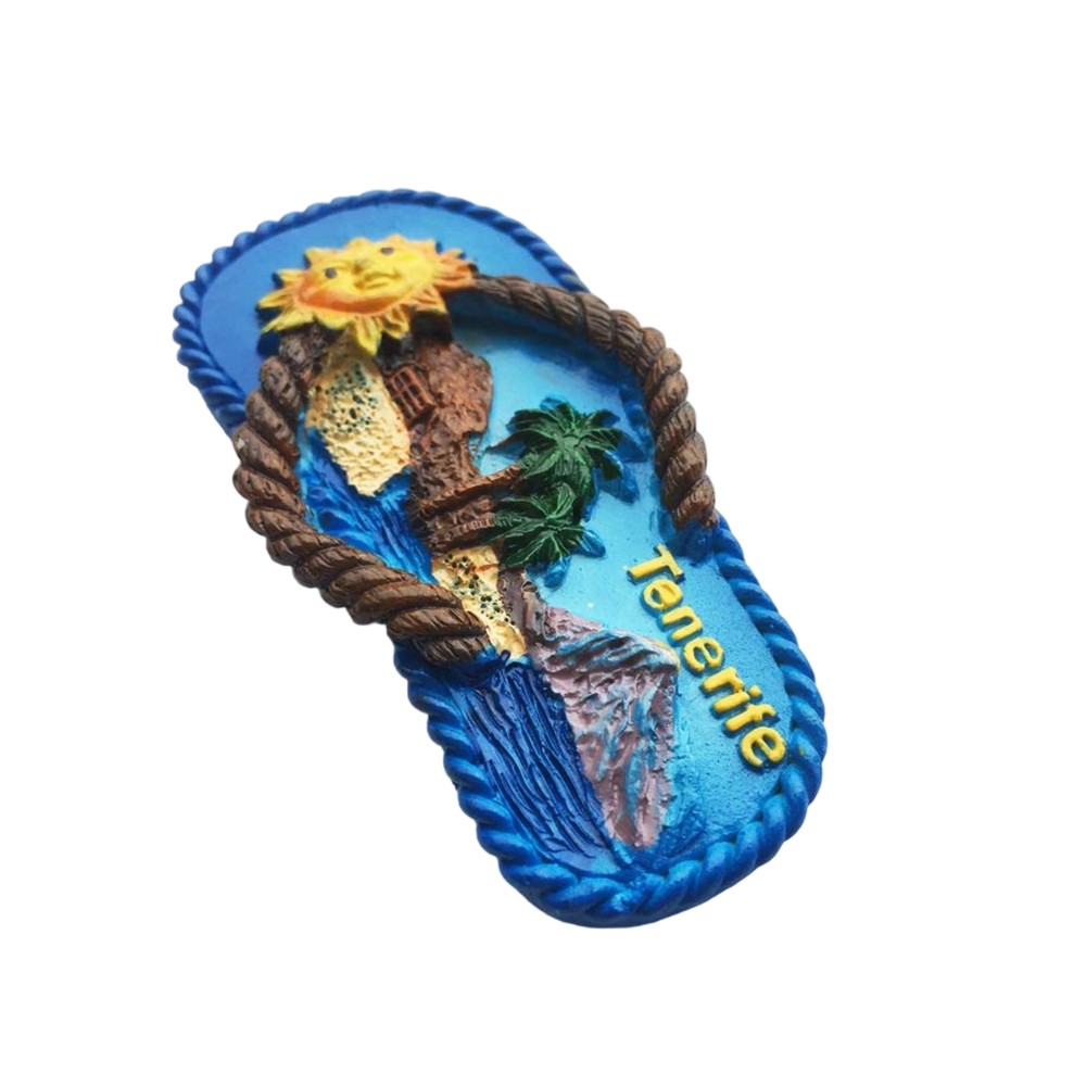 tenerife spain flip flop fridge magnet island souvenir gift & fun beach whiteboard decor