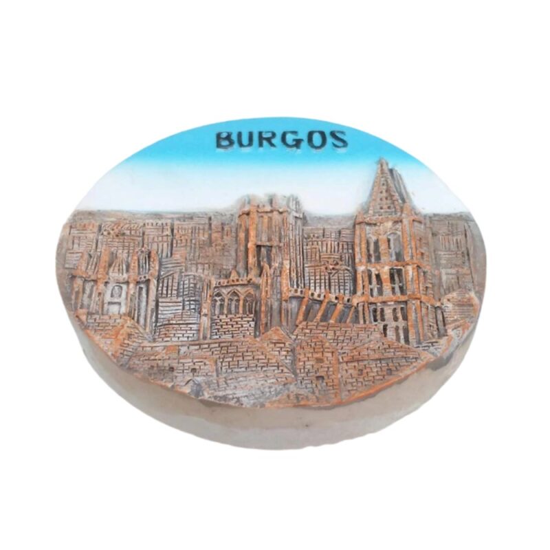 burgos spain fridge magnet historic cathedral skyline collector’s gift for cultural travel memories