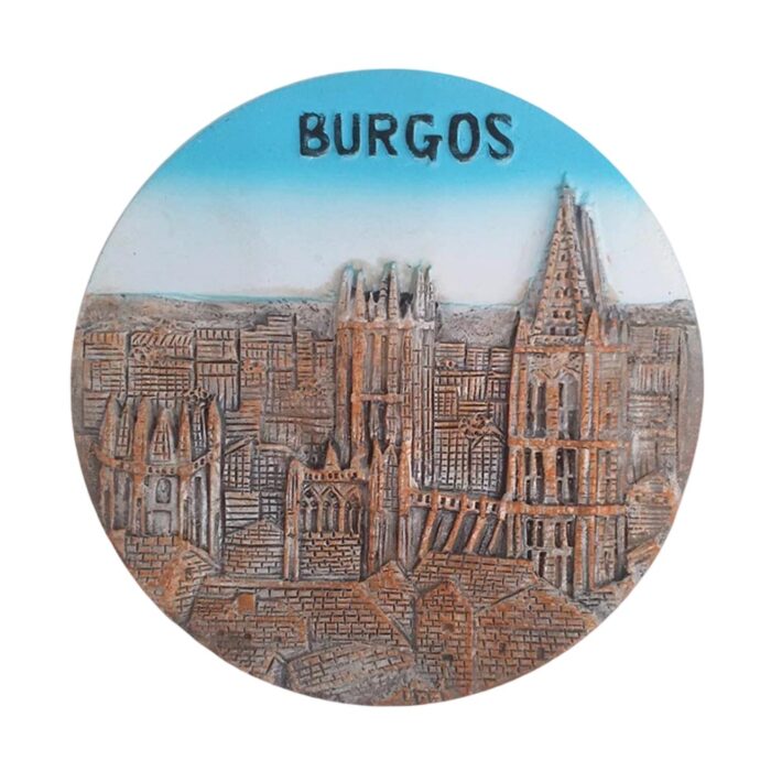 burgos spain fridge magnet historic cathedral skyline collector’s gift for cultural travel memories