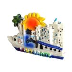 lanzarote spain fridge magnet ocean cruise style travel souvenir & magnetic kitchen decor
