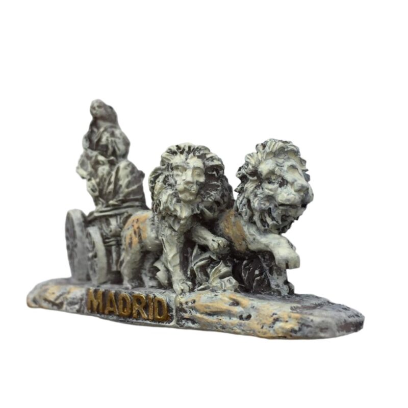 madrid spain fridge magnet – cibeles fountain chariot sculpture replica, historic monument decor & tourist gift