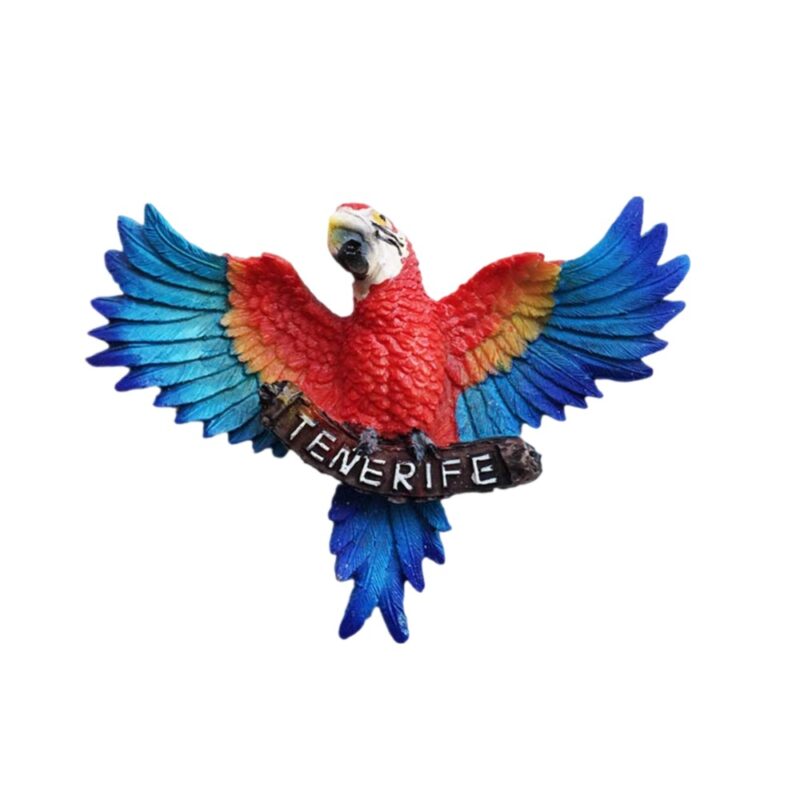 tenerife spain parrot fridge magnet vibrant island wildlife souvenir & bold whiteboard decoration