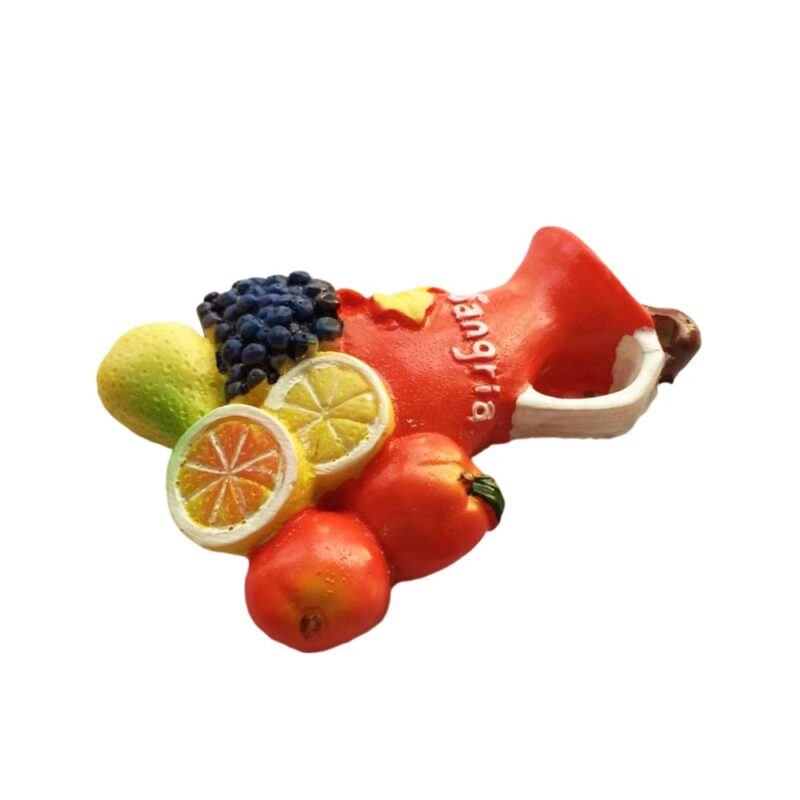 sangria spain fridge magnet – colorful fruit drink souvenir & kitchen bar decor – mediterranean vibes